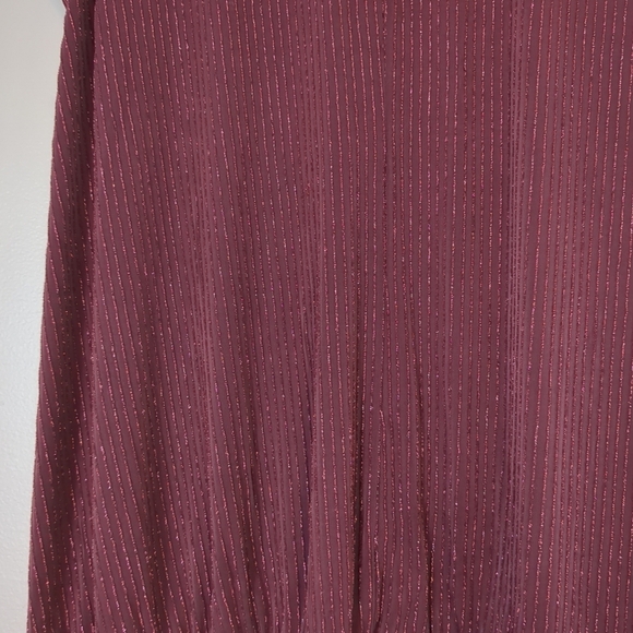Sloane & Sadie Tank Top Women's XL Plum Metallic Formal Wedding Summer Feminine - Picture 2 of 8